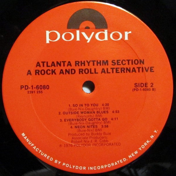 Atlanta Rhythm Section : A Rock And Roll Alternative (LP, Album, Ter)