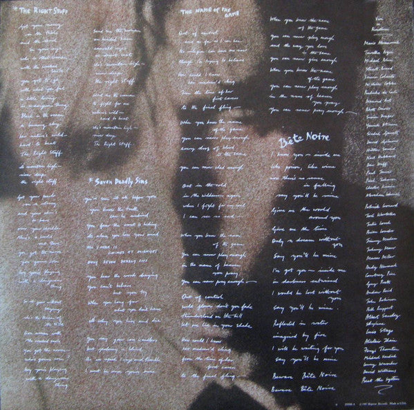 Bryan Ferry : Bête Noire (LP, Album)