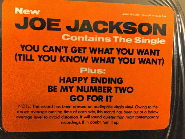 Joe Jackson : Body And Soul (LP, Album, EMW)