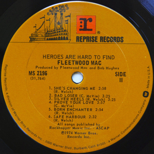 Fleetwood Mac : Heroes Are Hard To Find (LP, Album, RP, San)