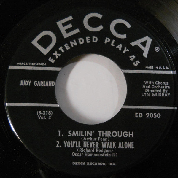 Judy Garland : Judy Garland Vol. 2 (7", EP)
