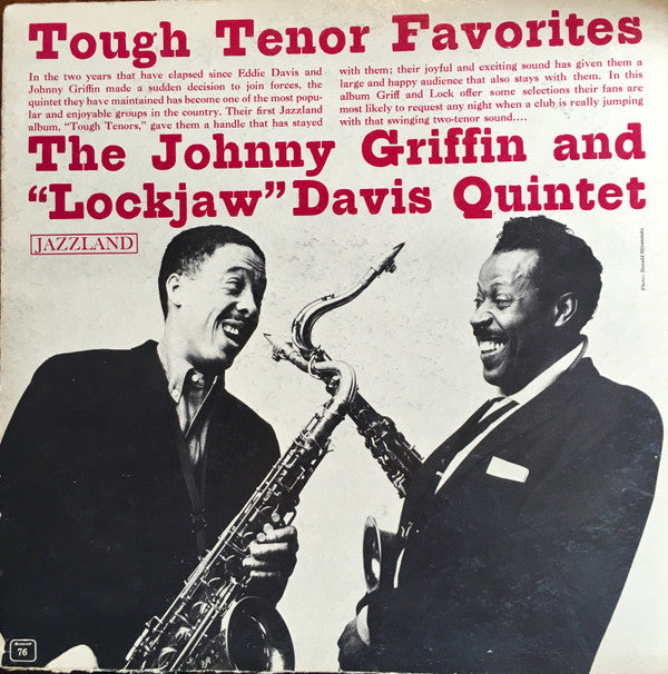 The Eddie Davis-Johnny Griffin Quintet : Tough Tenor Favorites (LP, Album, Mono)