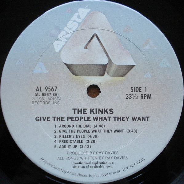 The Kinks : Give The People What They Want (LP, Album)