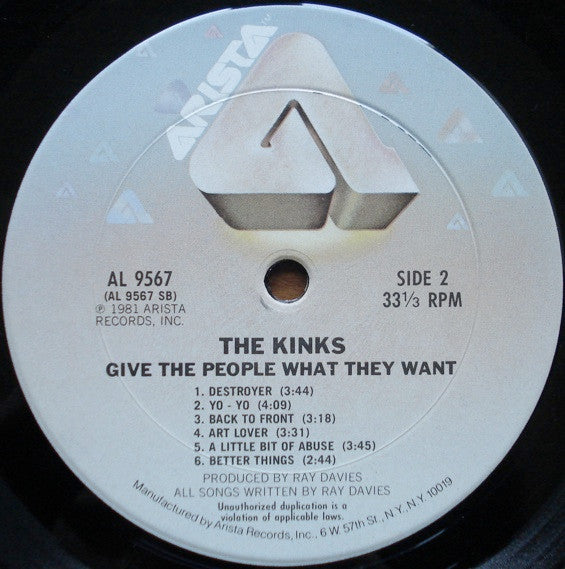 The Kinks : Give The People What They Want (LP, Album)