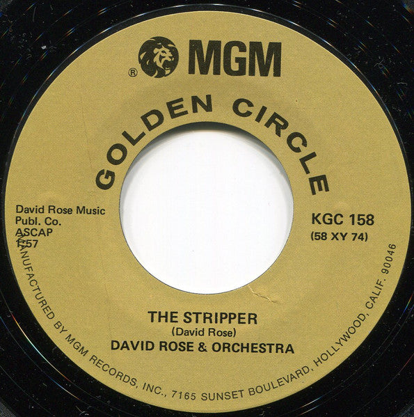 David Rose & His Orchestra : The Stripper / The Runway (7", RE)