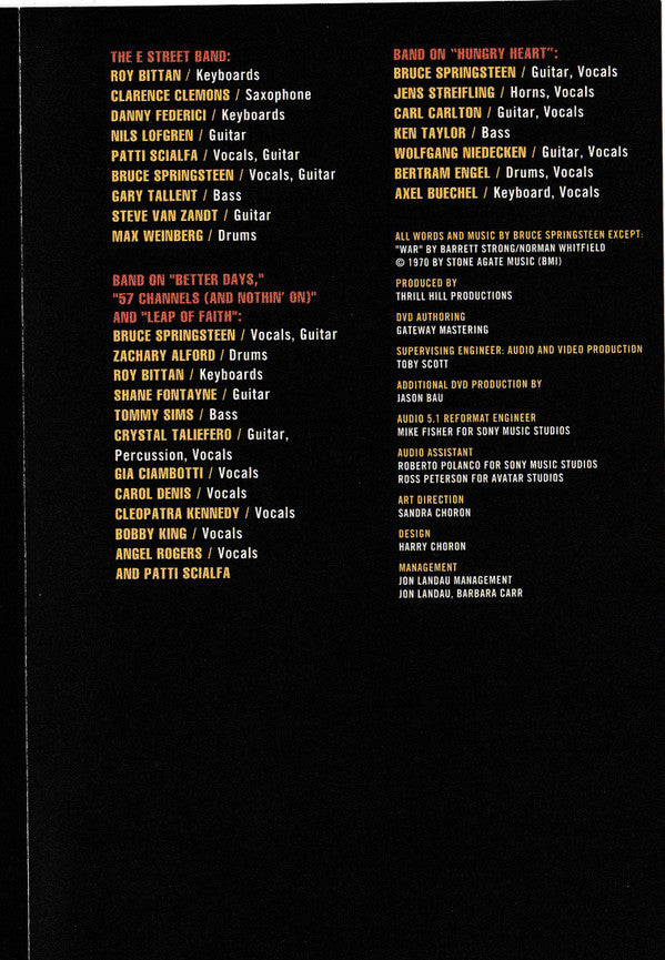 Bruce Springsteen : The Complete Video Anthology / 1978-2000 (2xDVD-V, Comp, Multichannel, NTSC)