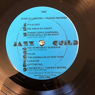 Duke Ellington And His Orchestra : 1940 "Fargo Encores" (LP, Mono)