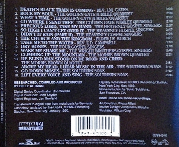 Various : I Hear Music In The Air—A Treasury Of Gospel Music (CD, Comp, Mono)