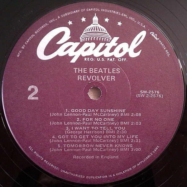 The Beatles : Revolver (LP, Album, RE, Pur)