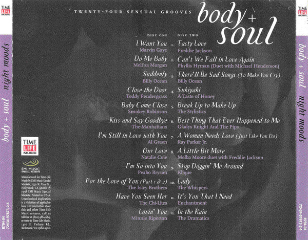 Various : Body + Soul - Night Moods (2xCD, Comp)
