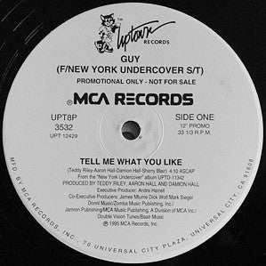 Guy / Tyme : Tell Me What You Like / L.I.F.E. (12", Promo)