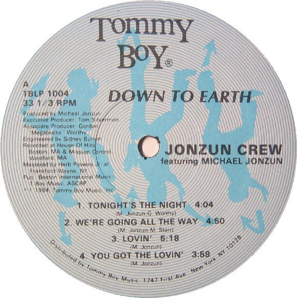 The Jonzun Crew Featuring Michael Jonzun : Down To Earth (LP, Album)