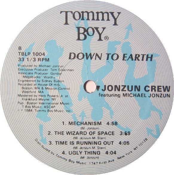 The Jonzun Crew Featuring Michael Jonzun : Down To Earth (LP, Album)
