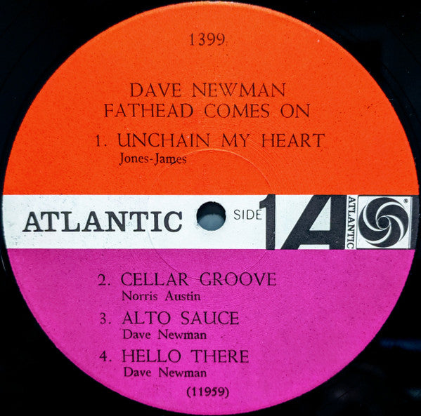 Dave Newman* : Fathead Comes On (LP, Album, Mono)