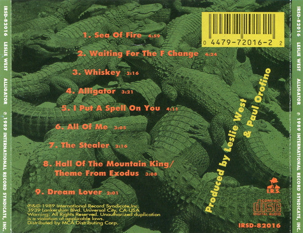 Leslie West : Alligator (CD, Album)