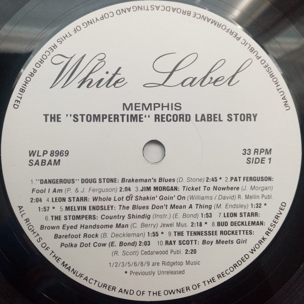 Various : Memphis - The "Stompertime" Record Label Story (LP, Comp)