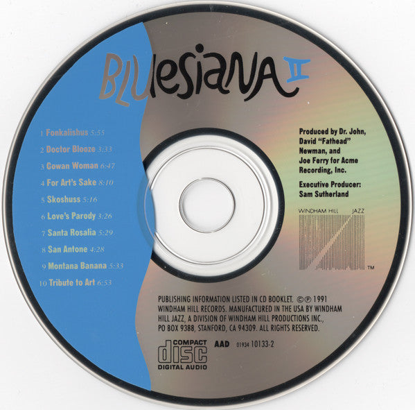 Bluesiana Triangle : Bluesiana II (CD, Album)