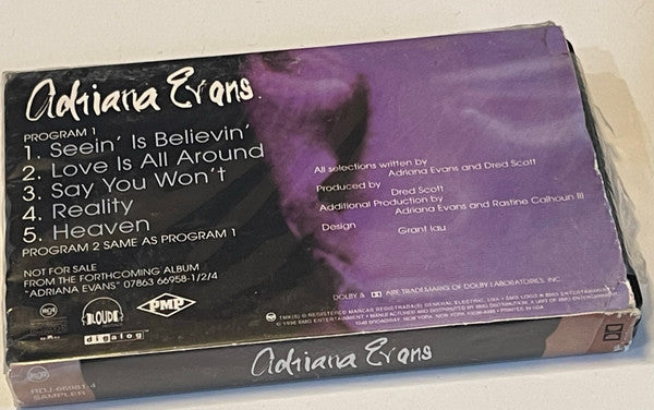 Adriana Evans : Adriana Evans (Cass, Promo, Smplr)