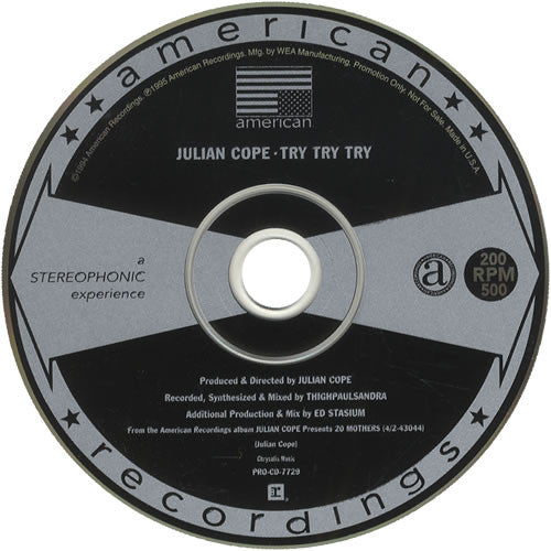 Julian Cope : Try Try Try (CD, Single, Promo)