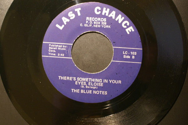 The Blue Notes (3) : If You Love Me / There's Something In Your Eyes, Eloise (7", Single, RE)