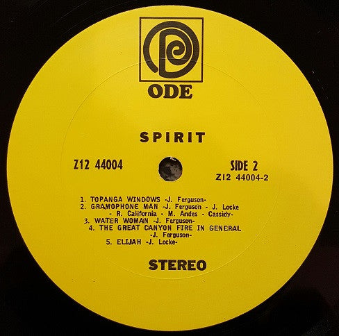Spirit (8) : Spirit (LP, Album, Pit)