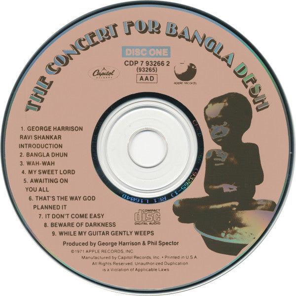 Various : The Concert For Bangladesh (2xCD, Album, RE)