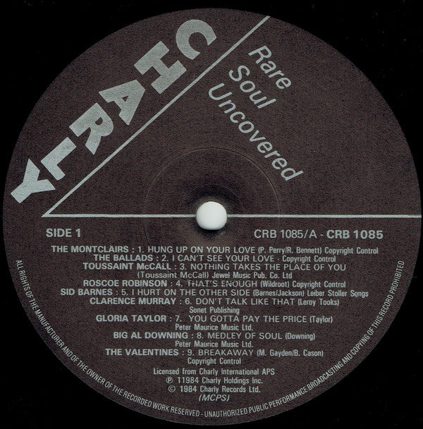 Various : Rare Soul Uncovered (18 Northern Soul Favourites) (LP, Comp)