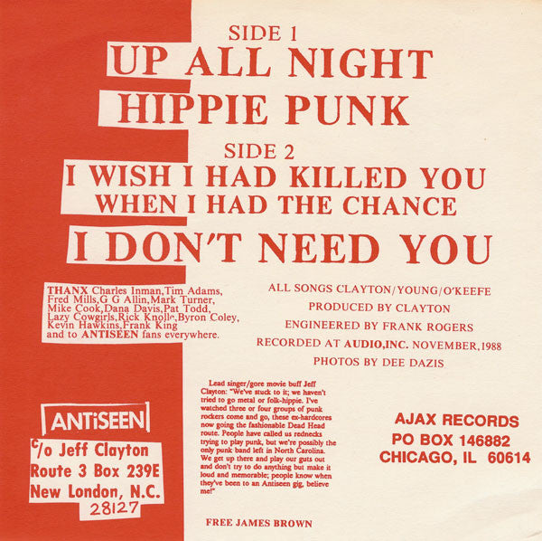 Antiseen : Blood Of Freaks (7", RP)