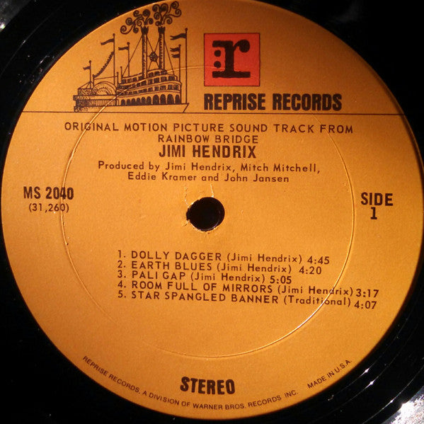 Jimi Hendrix : Rainbow Bridge - Original Motion Picture Sound Track (LP, Album, Ter)