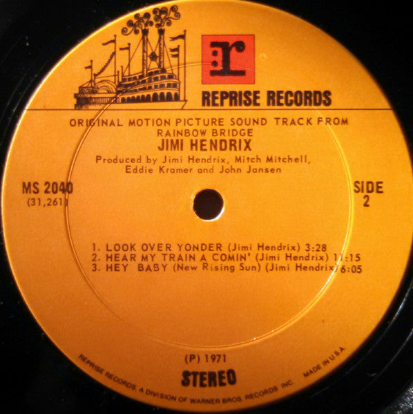 Jimi Hendrix : Rainbow Bridge - Original Motion Picture Sound Track (LP, Album, Ter)