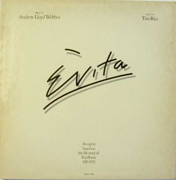 Andrew Lloyd Webber And Tim Rice : Evita (2xLP, Album, RP, Gat)