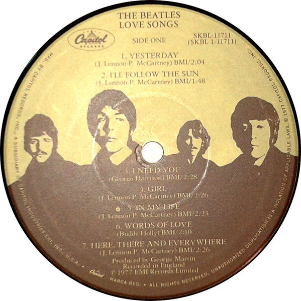 The Beatles : Love Songs (2xLP, Comp, Jac)
