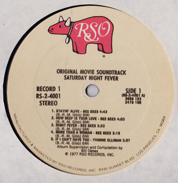Various : Saturday Night Fever (The Original Movie Sound Track) (2xLP, Album, Comp, Kee)