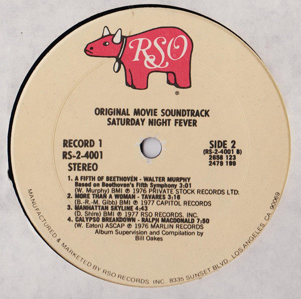Various : Saturday Night Fever (The Original Movie Sound Track) (2xLP, Album, Comp, Kee)