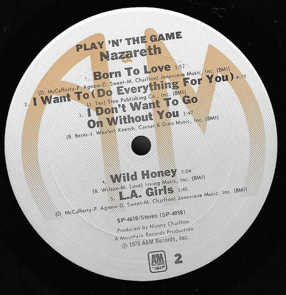 Nazareth (2) : Play'n' The Game (LP, Album, Pit)