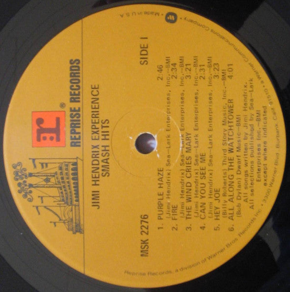 The Jimi Hendrix Experience : Smash Hits (LP, Comp, RE, Glo)