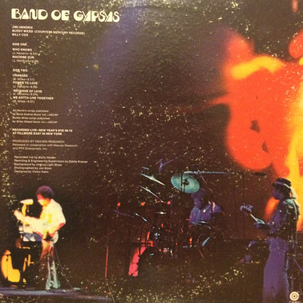 Jimi Hendrix : Band Of Gypsys (LP, Album, RE, Win)