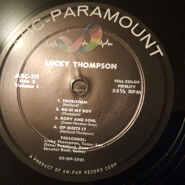 Lucky Thompson : Lucky Thompson Featuring Oscar Pettiford - Vol.1 (LP, Album, Mono)