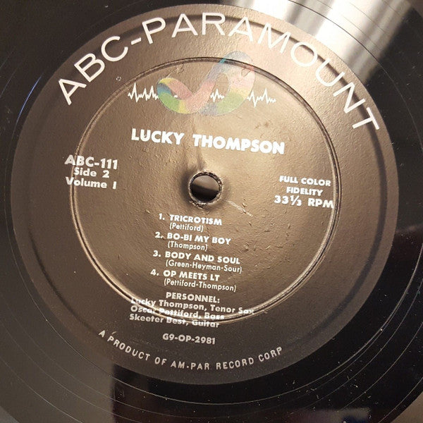 Lucky Thompson : Lucky Thompson Featuring Oscar Pettiford - Vol.1 (LP, Album, Mono)