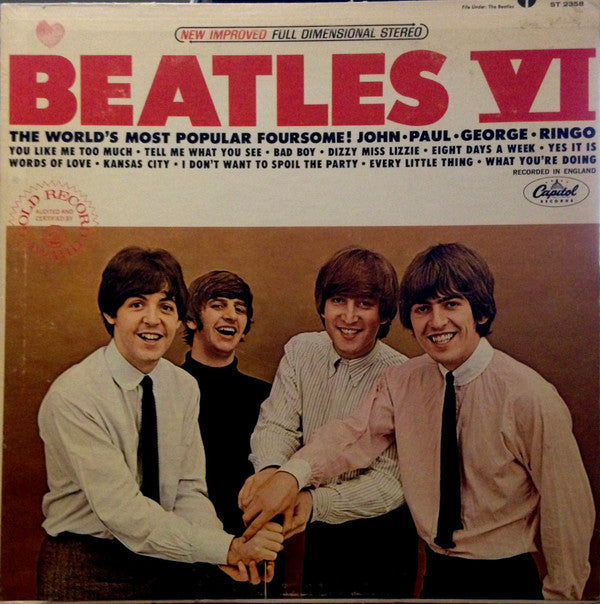 The Beatles : Beatles VI (LP, Album, RE, Jac)
