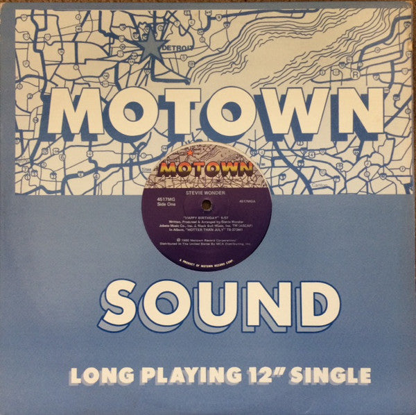 Stevie Wonder / Rev. Martin Luther King* : Happy Birthday / Greatest Excerpts From His Speeches (12", Single)