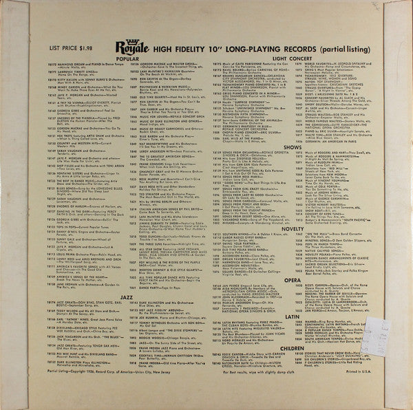 Various : Jazz Greats Featuring Tenor Sax Men (10", Comp, Gre)