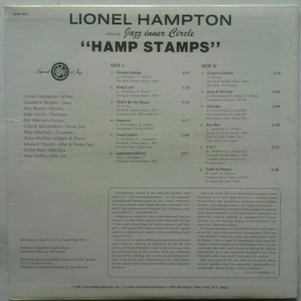 Lionel Hampton And His Jazz Inner Circle : Hamp Stamps (LP, Album, RE)