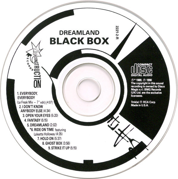 Black Box : Dreamland (CD, Album)