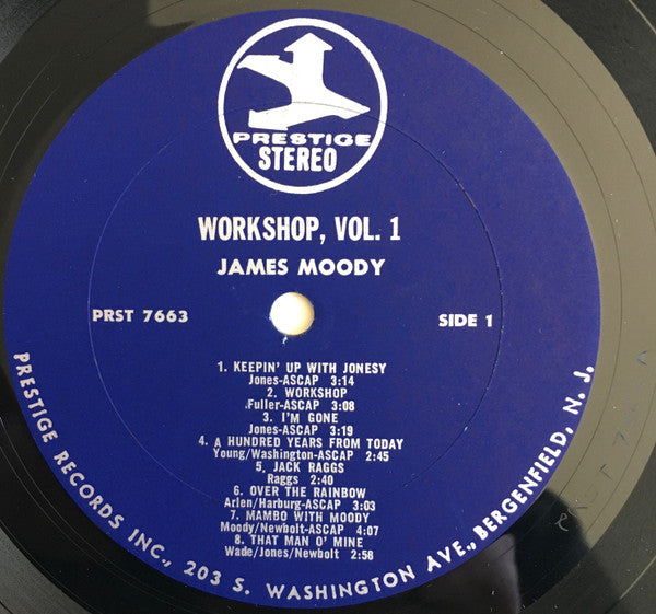 James Moody : Workshop Vol. 1 (LP, Album, Mono, RE)