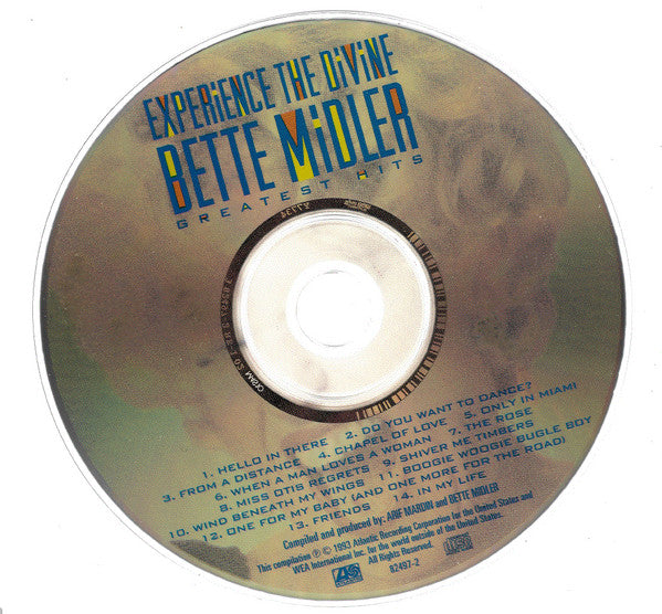 Bette Midler : Experience The Divine (Greatest Hits) (CD, Comp, RE, RM)