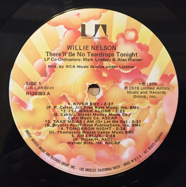 Willie Nelson : There'll Be No Teardrops Tonight (LP, Comp, Clu)