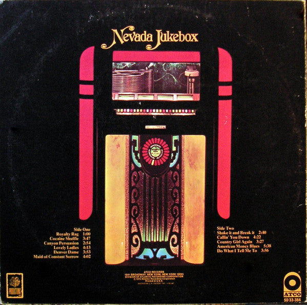 60,000,000 Buffalo : Nevada Jukebox (LP, Album, Promo, MO )
