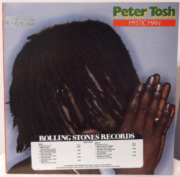 Peter Tosh : Mystic Man (LP, Album, Pre)