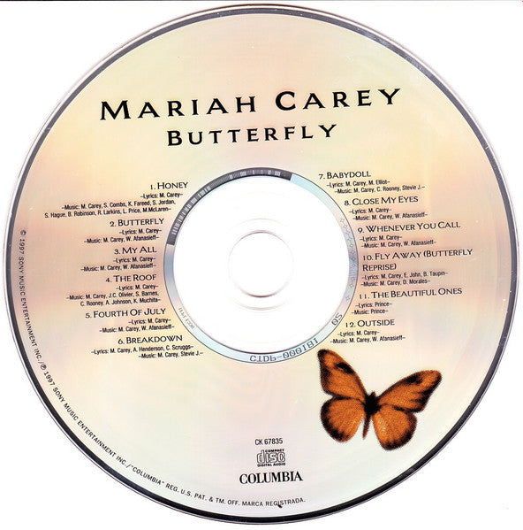 Mariah Carey : Butterfly (CD, Album, Son)